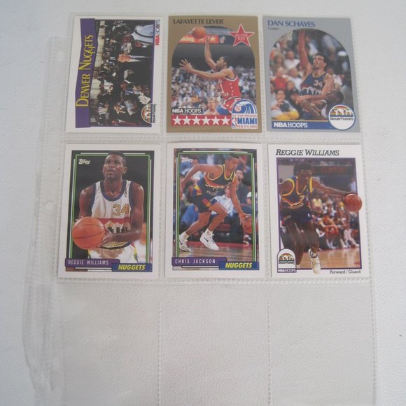 Lot of 6 Denver Nuggets NBA Player Cards - Picture 1 of 6